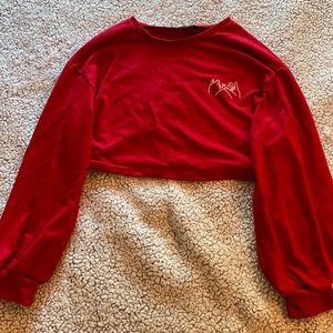 Red SHEIN Sweatshirt